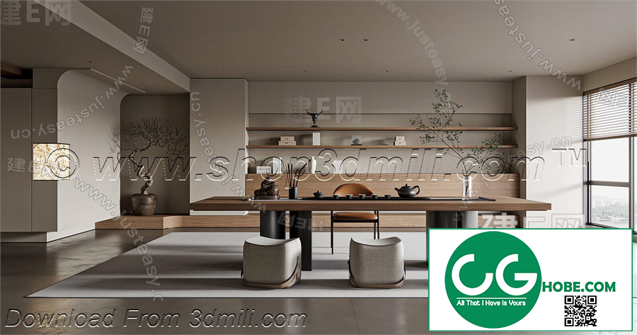 Tea Room 29 3D Model